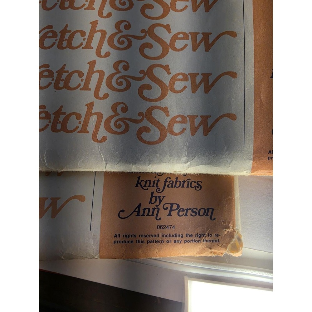 Vintage Stretch & Sew Pattern Lot of 5 UNCUT Ann Person Knit Sewing Patterns - Picture 7 of 7